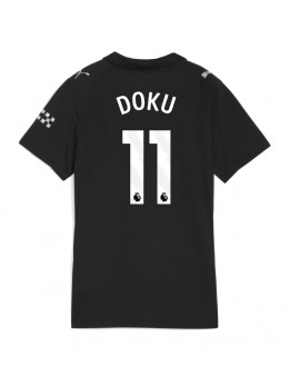 Billige Manchester City Jeremy Doku #11 Bortedrakt Dame 2025-26 Kortermet